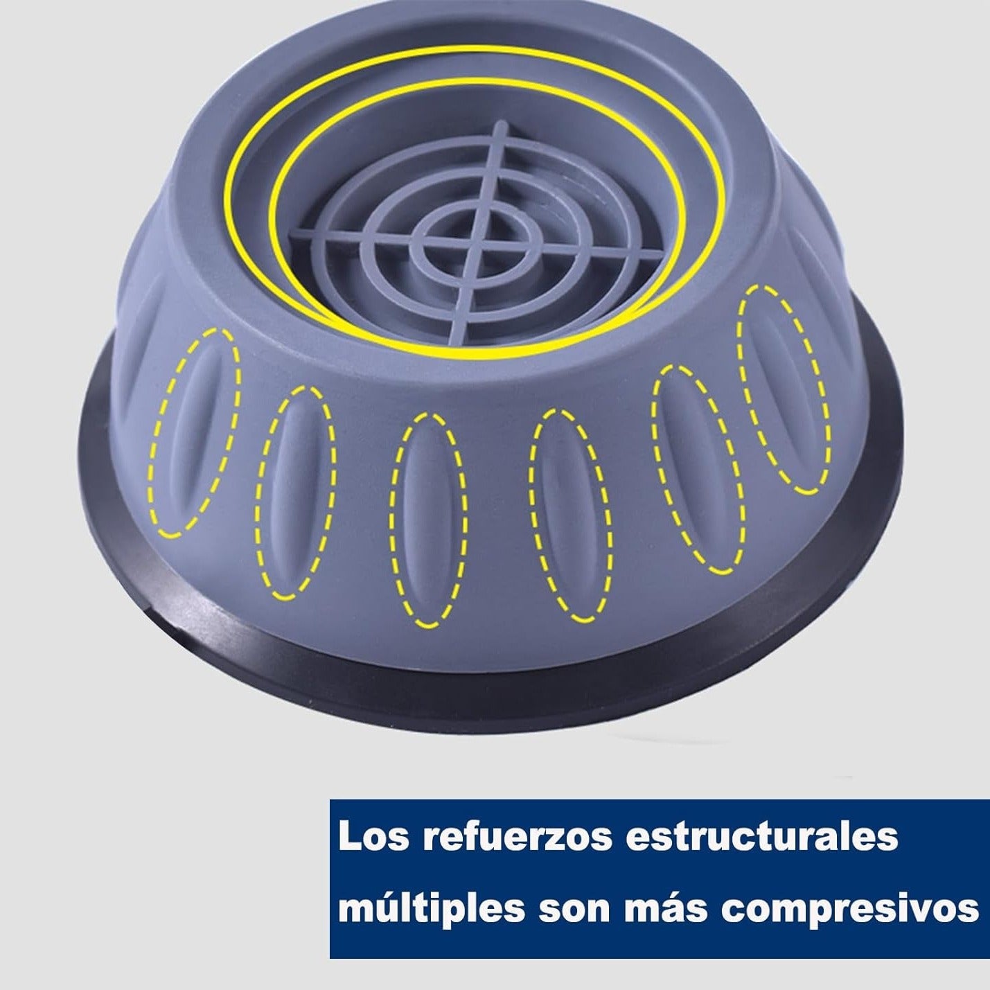4 Unidades Extra Soporte Universal Antivibracion (Muebles, Lavadoras, Secadoras y Neveras)
