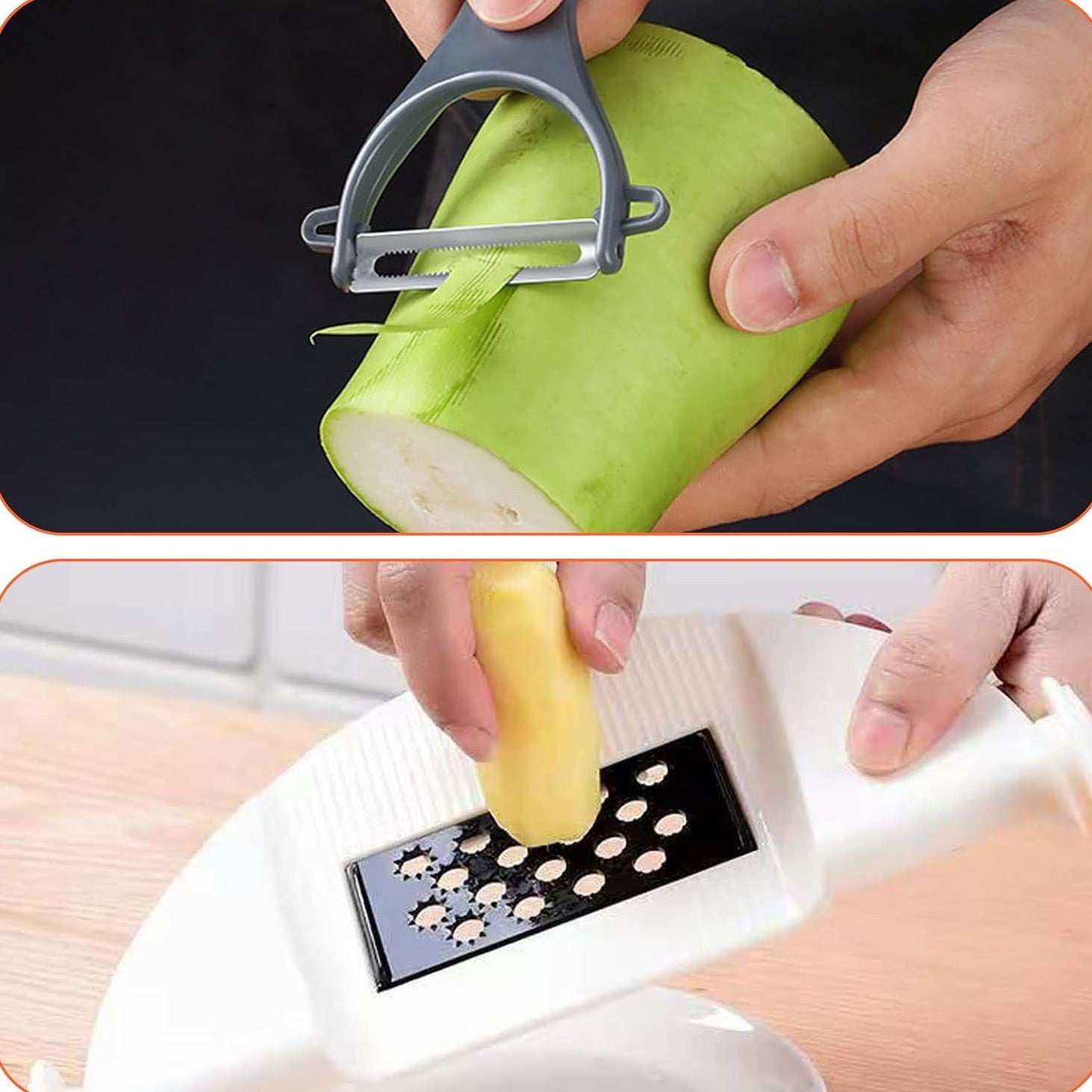 Unidad Extra Cortador de Verduras Multifunción 9 en 1 + Colador GRATIS