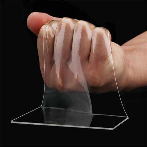 Cinta adhesiva transparente de doble cara l 1m + 1 GRATIS