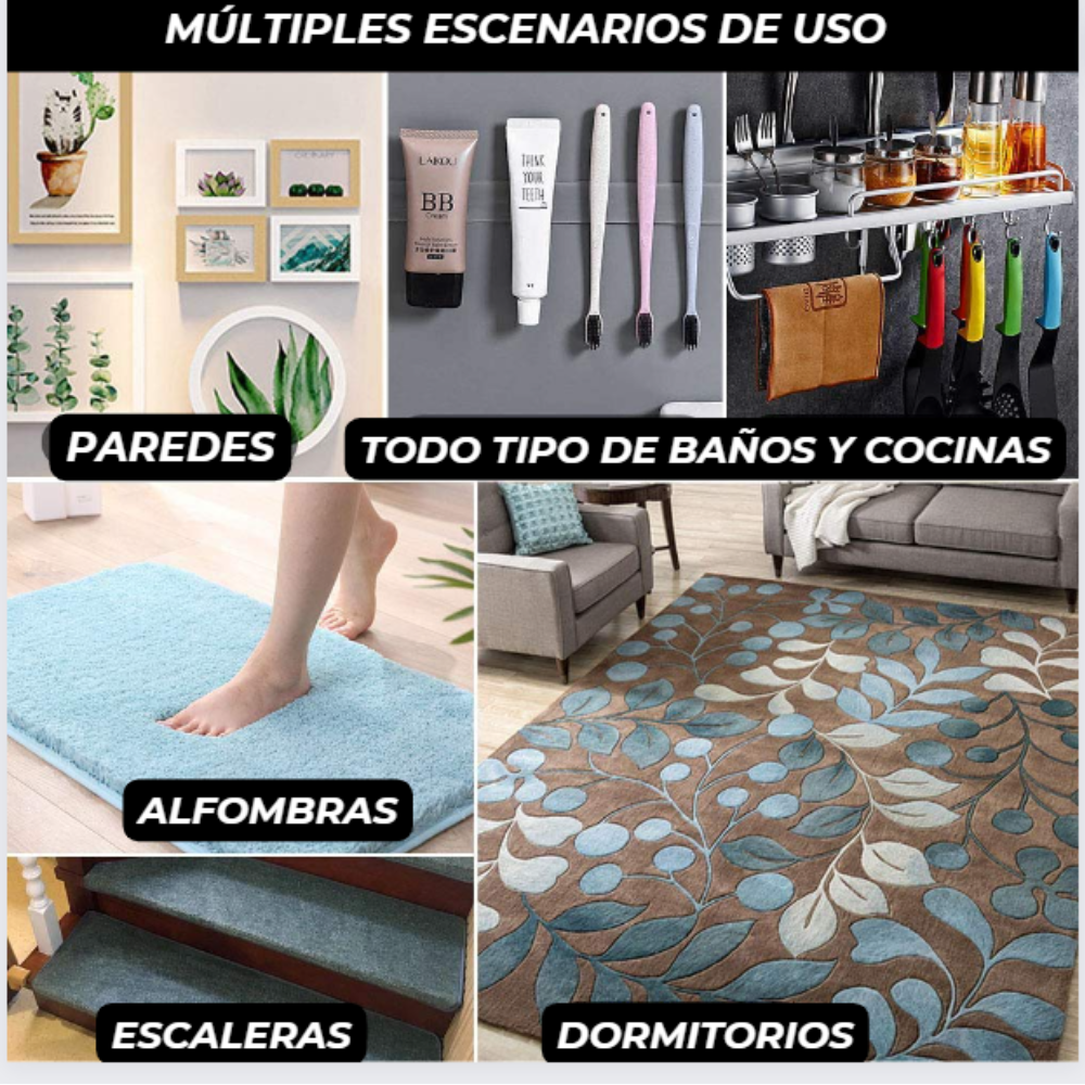 Cinta adhesiva transparente de doble cara l 1m + 1 GRATIS