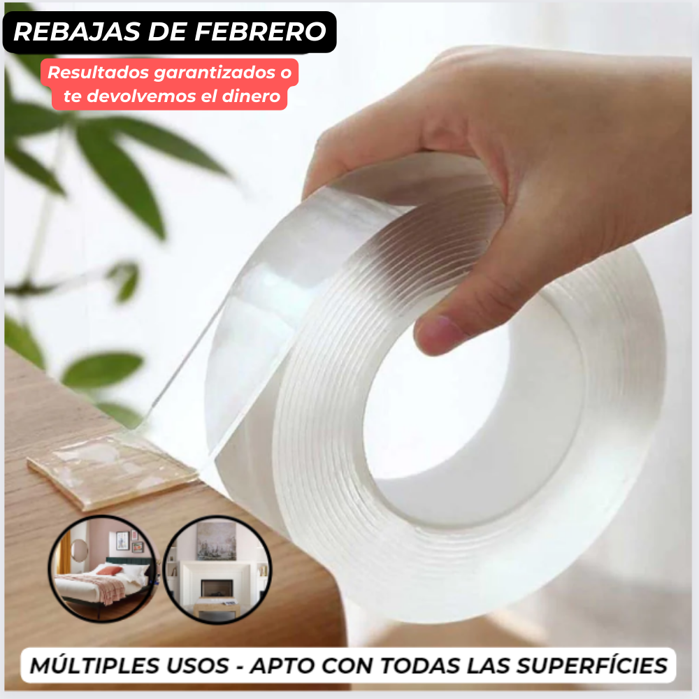 UNIDAD EXTRA Cinta Adhesiva Doble Cara - Nanotech™