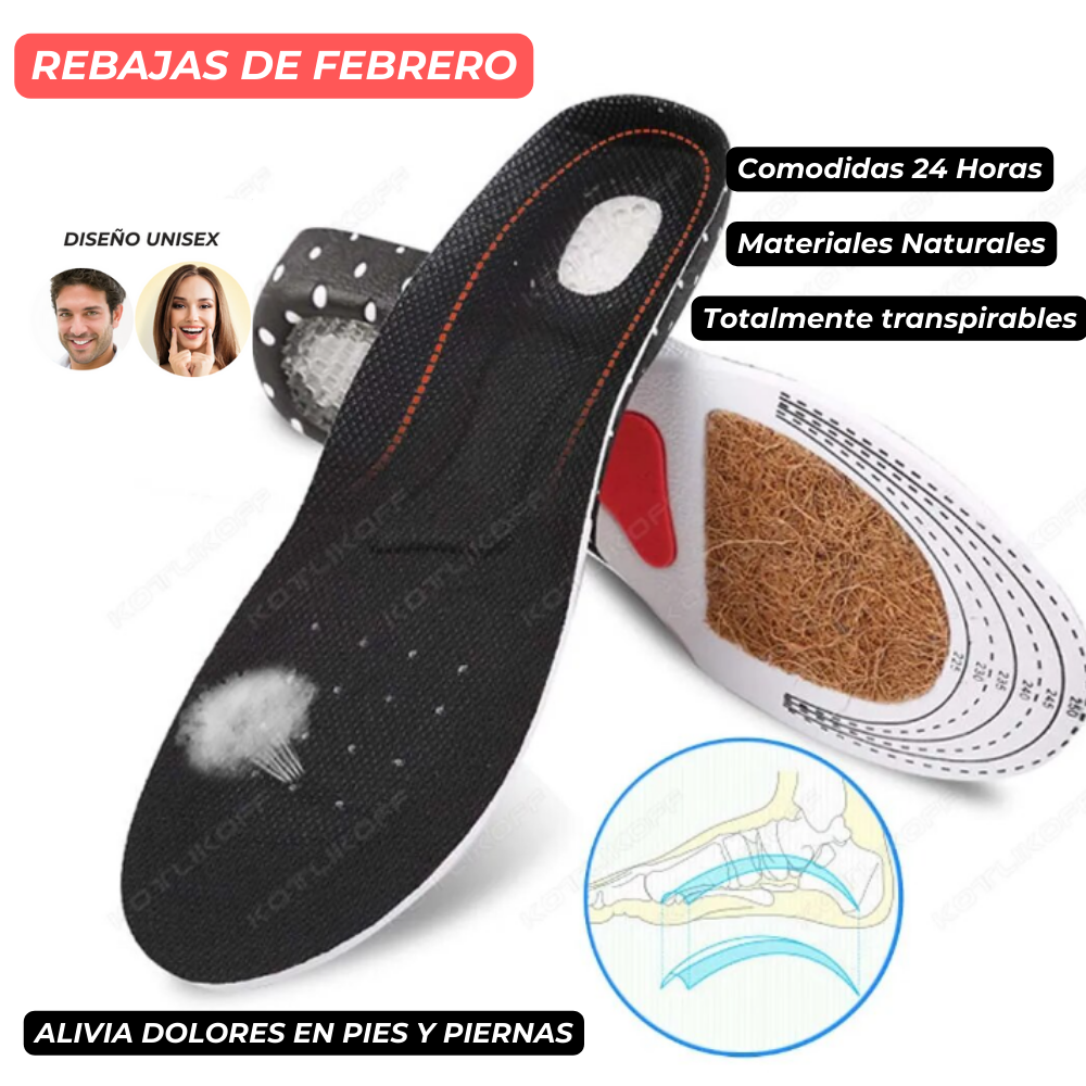 Plantillas ortopédicas Unisex l Comodidad para Todo el Día