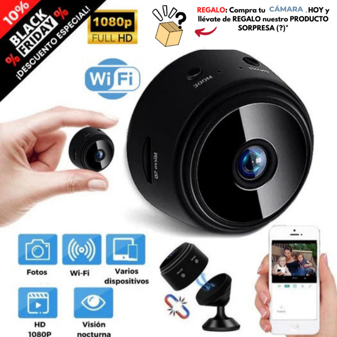 Mini Cámara Espía y de Vigilancia Oculta - SecurityCam